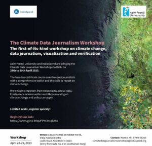 The Climate Data Journalism Workshop-Delhi Edition