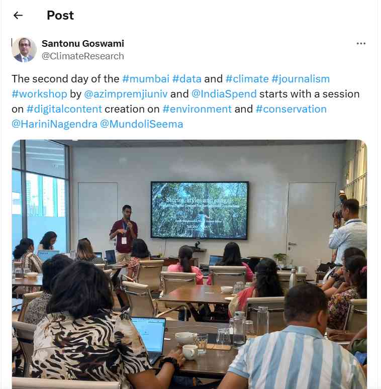 The second day of the #mumbai #data and #climate #journalism